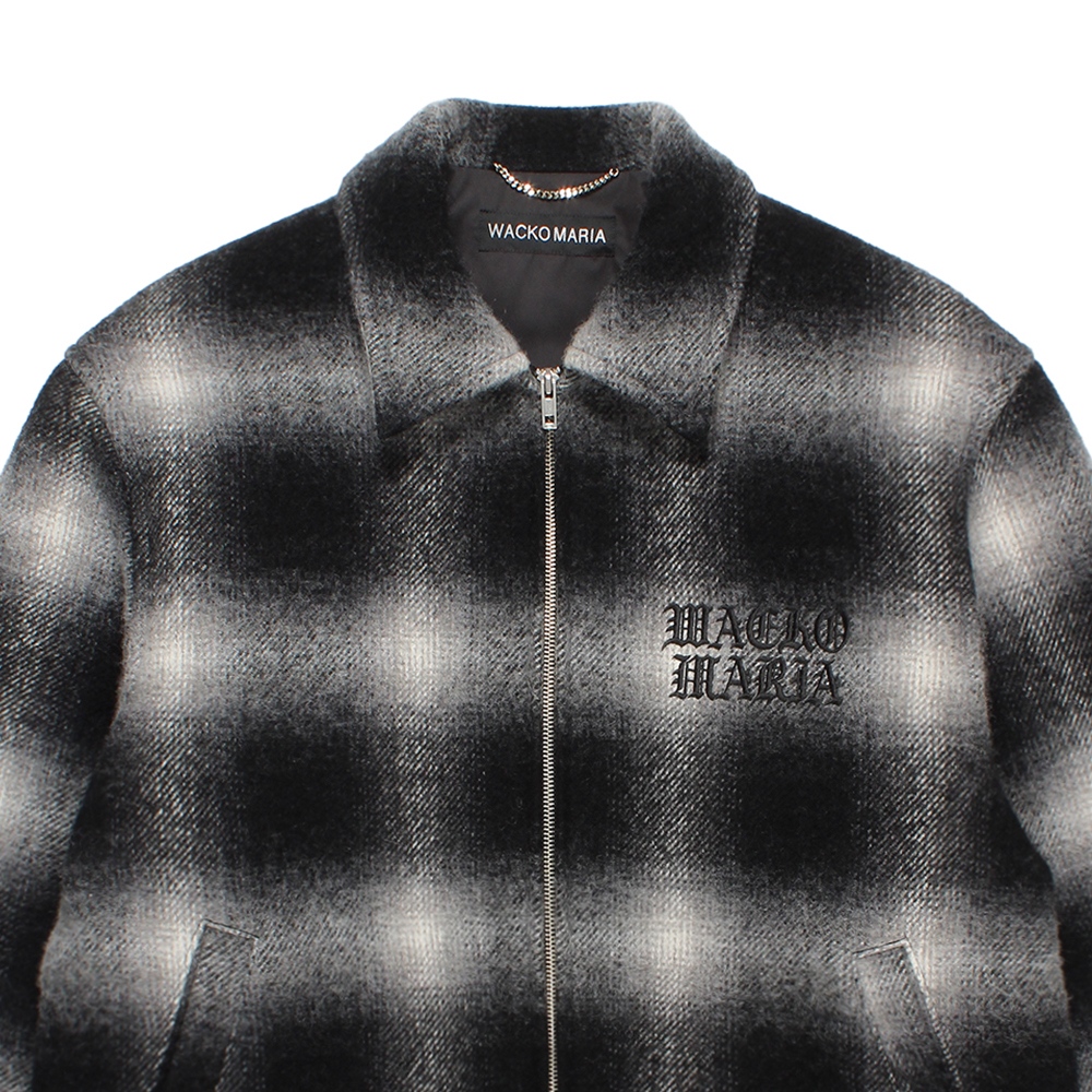 WACKO MARIA/WOOL OMBRE CHECK 50'S JACKET（OFF WHITE）［ウール