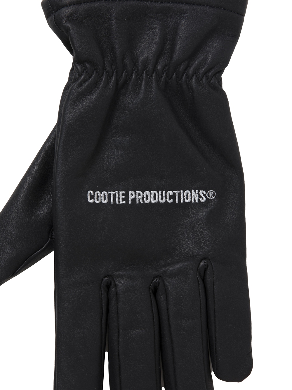 COOTIE PRODUCTIONS/Leather Glove（Black）［レザーグローブ-25秋冬