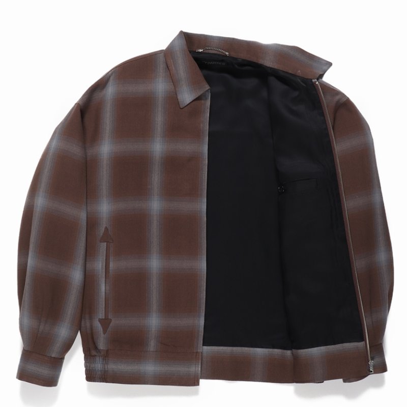 WACKO MARIA/OMBRE CHECK 50'S JACKET（BROWN）［オンブレチェック50'S