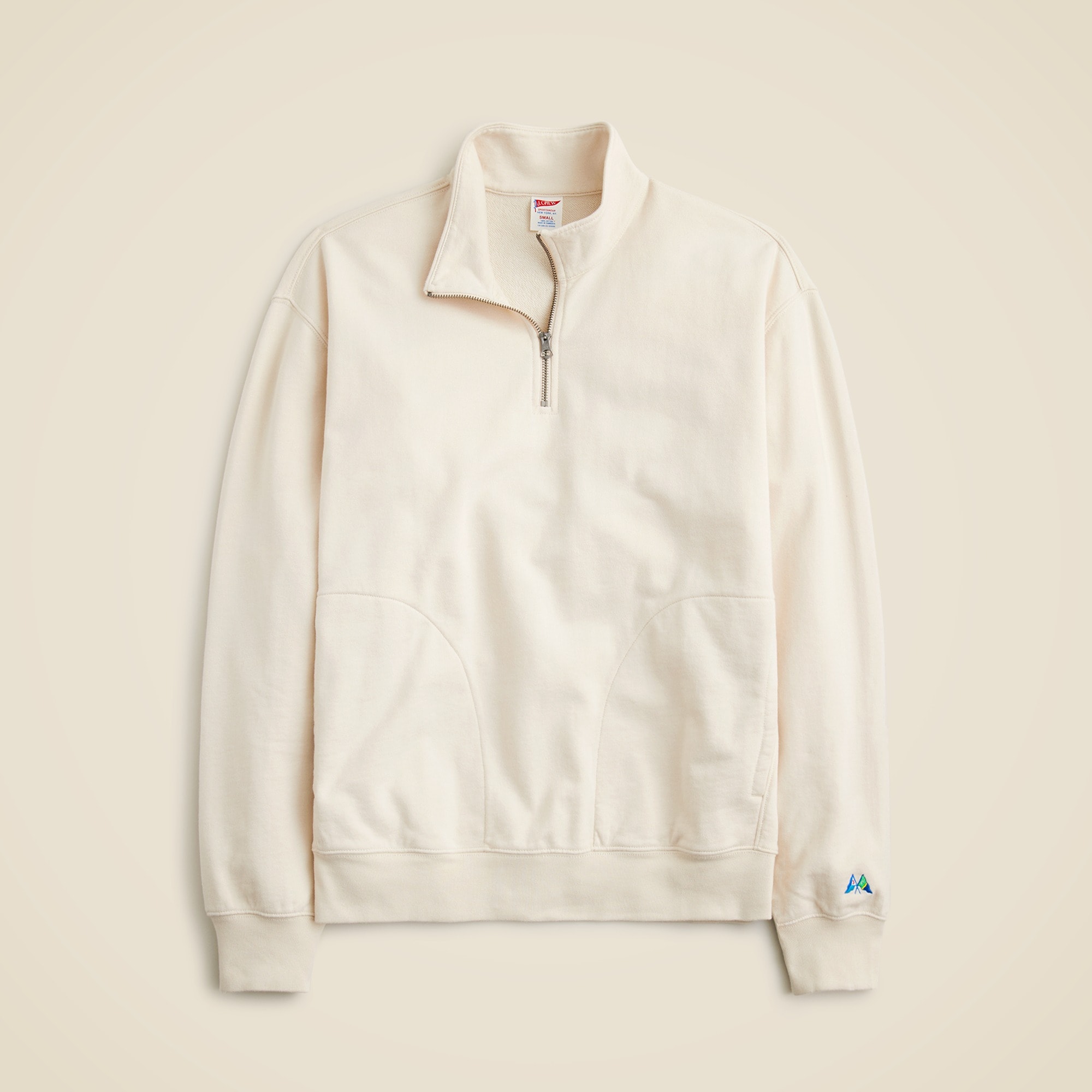 Relaxed-fit Lightweight French Terry Quarter-zip Sweatshirt For