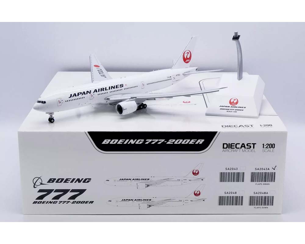 www.JetCollector.com: JAL B777-200ER Flaps Down JA702J 1:200 Scale