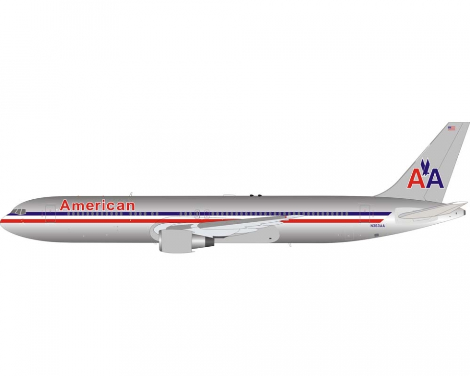 www.JetCollector.com: American Airlines B767-300 Polished w/stand