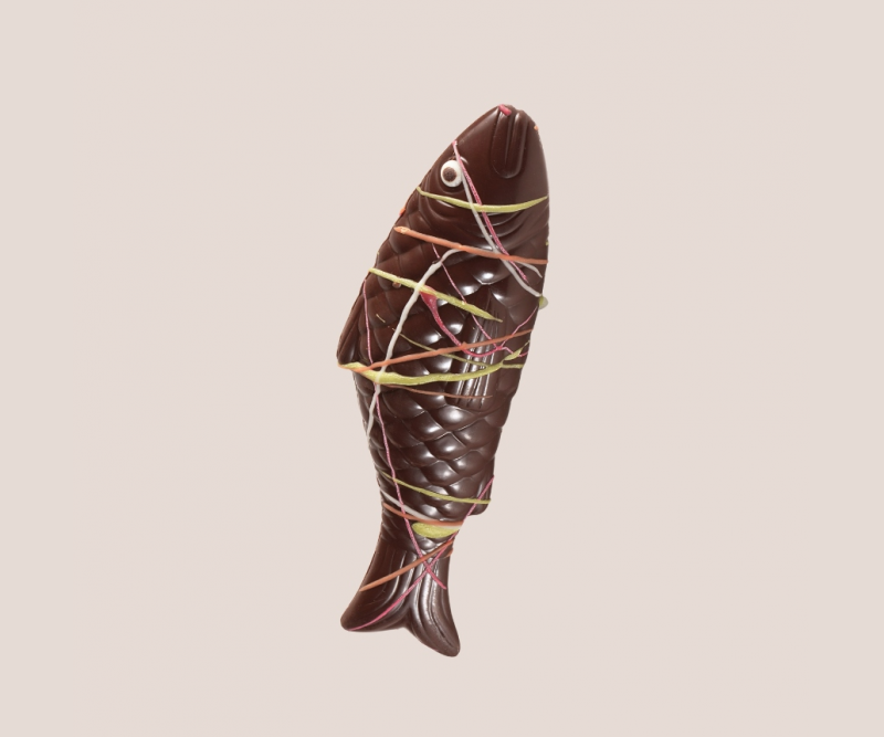A chocolate fish and its filling for Easter. Jean-Paul Hévin
