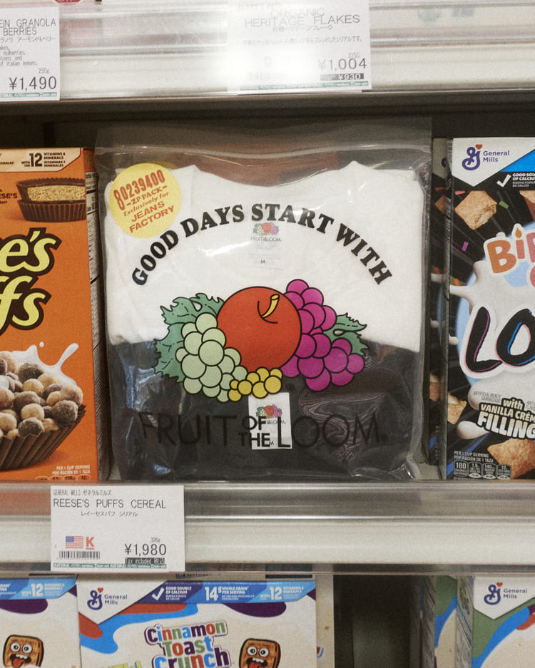 MIN-NANO」中津川吾郎氏監修「80239400」フルーツオブザルームTシャツ