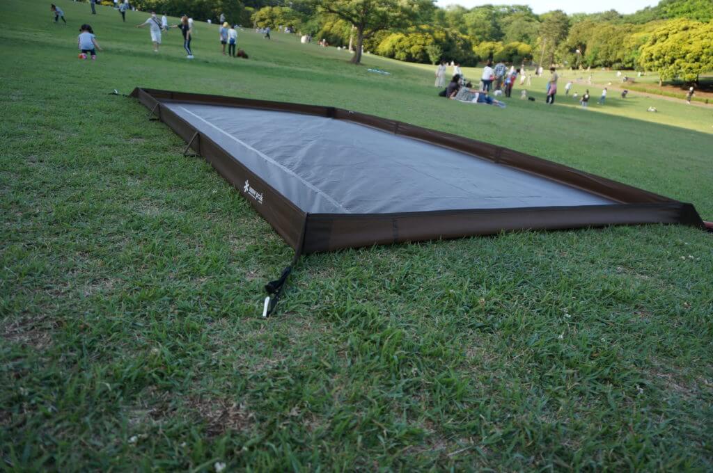 スノーピーク リビングシート】キャンプシート以外でも大活躍