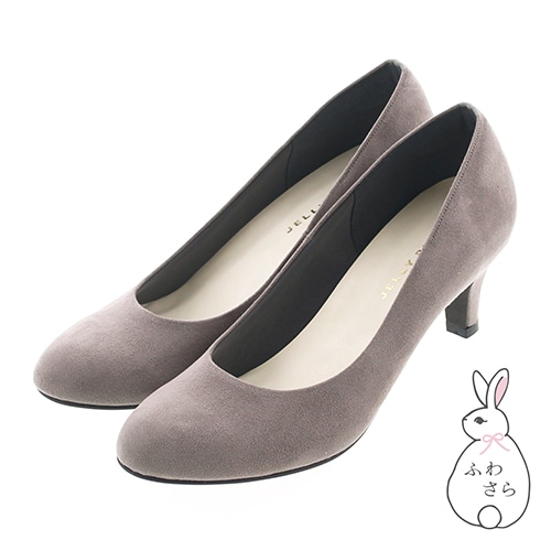 グレー 光沢 ラウンドトゥ パンプス ラウンドトゥ3.5cmヒールパンプス 通販【ニッセン】