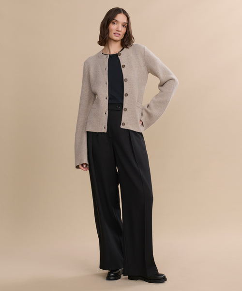 Women's Cooper Cardigan Taupe | Jenni Kayne