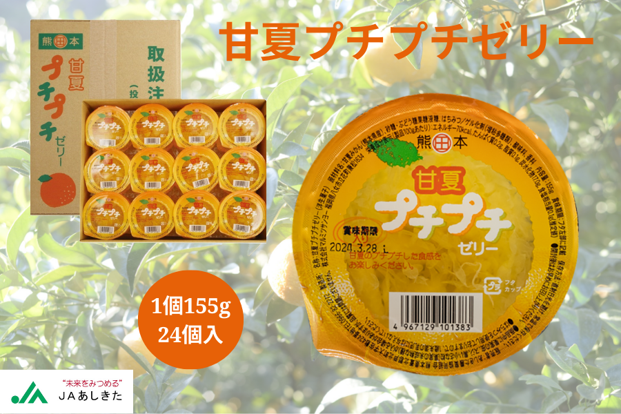 甘夏プチプチゼリー (24個入): JAあしきた|【JAタウン】産地直送