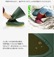 全農クミックスの長靴 クミックスマジック（モスグリーン） MC-07