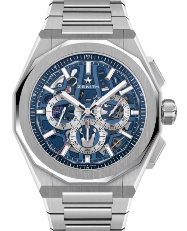 Zenith Defy Skyline Chronograph Skeleton Steel Blue Dial 03.9500