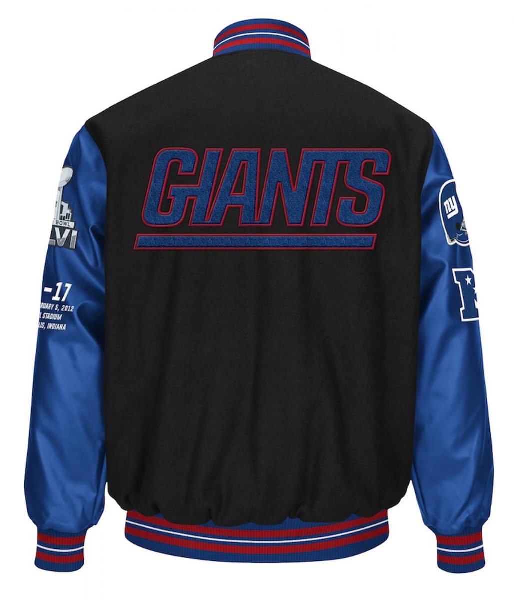 10-Year Anniversary Super Bowl XLVI New York Giants Varsity Jacket