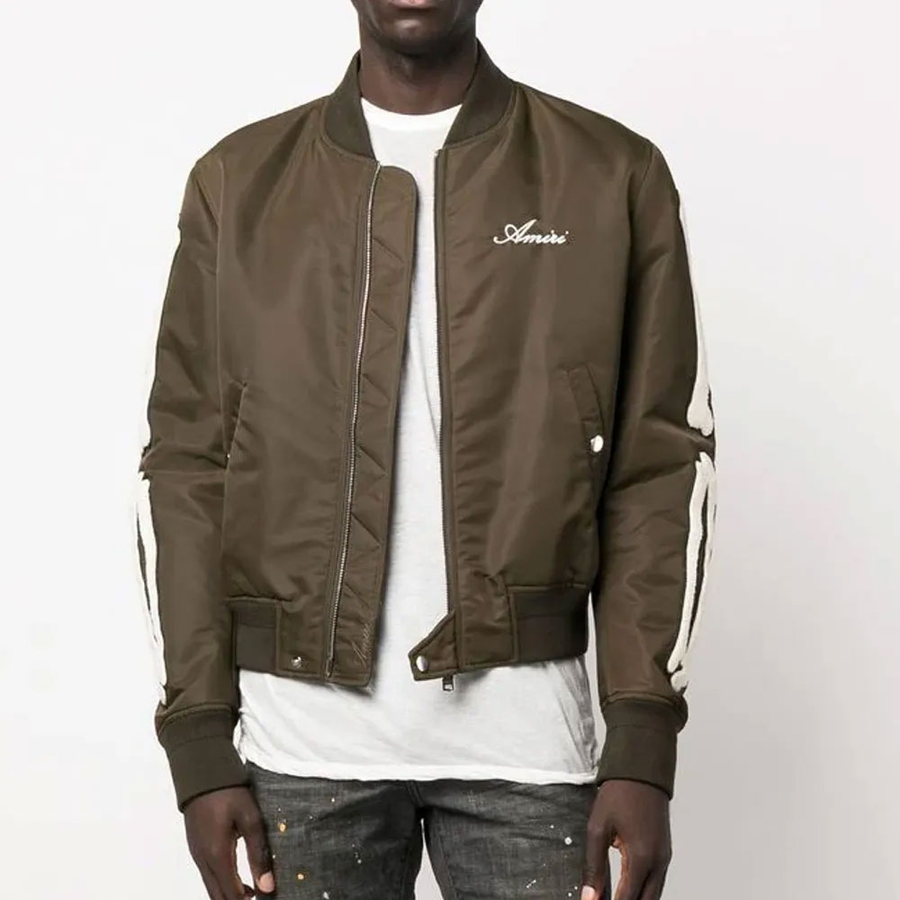 Nylon Applique Detail Amiri Bomber Jacket