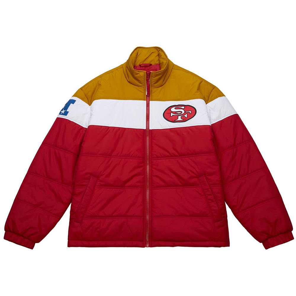 Color Block Full-Zip In The Clutch San Francisco 49ers Puffer Jacket