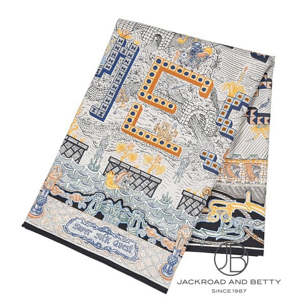 カレ90 スーパー・シルク・クエスト ノワール ブラック 黒[] Carre90