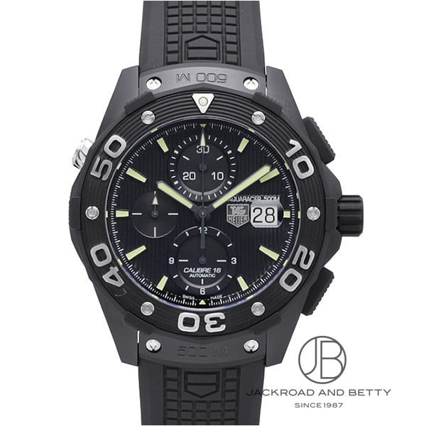 アクアレーサー クロノグラフ キャリバー16 フルブラック[CAJ2180