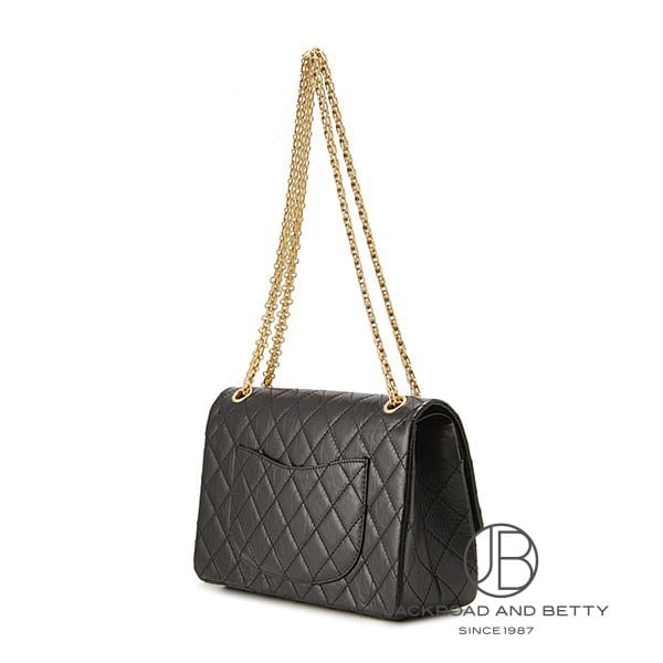 2.55 ラージ チェーンショルダー バッグ ブラック 黒[A37587 Y04634