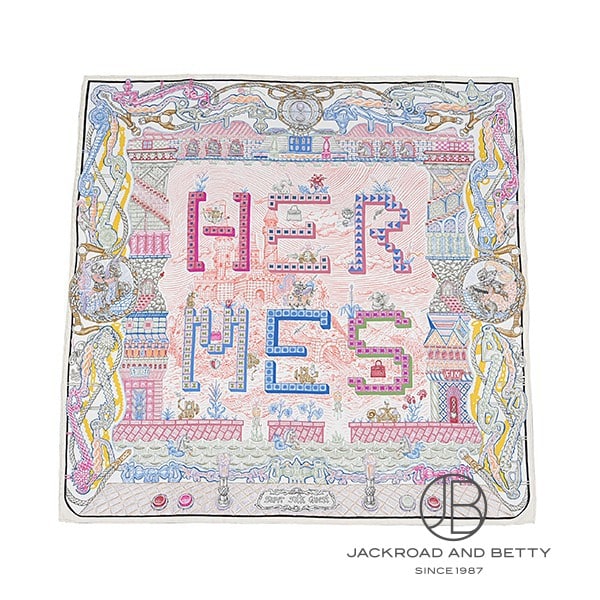 カレ90 スーパー・シルク・クエスト クリーム アイボリー ホワイト 白