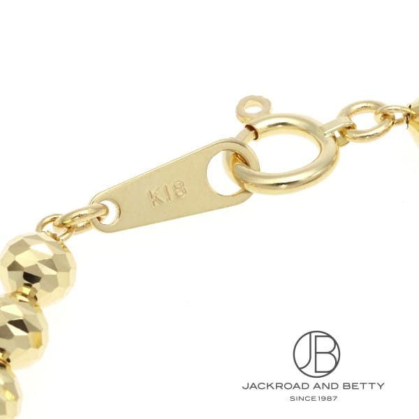 K18 カット ボール チェーン ブレスレット[] K18 Cut Ball Chain