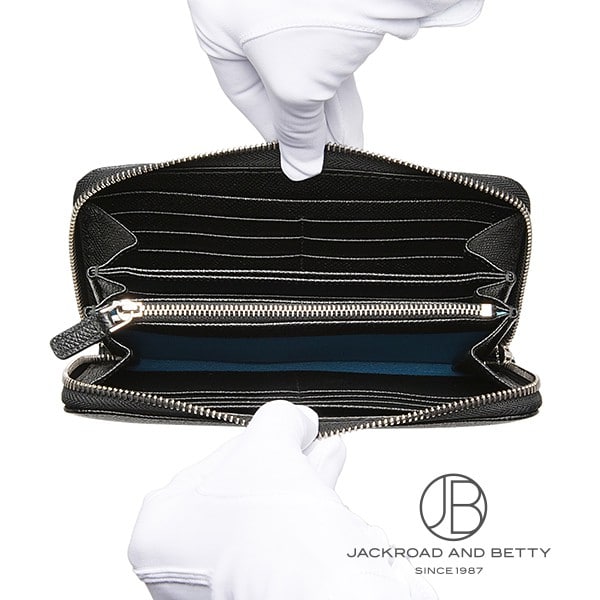 ブルガリ・ブルガリ マン ジップウォレット ブラック 黒[284230