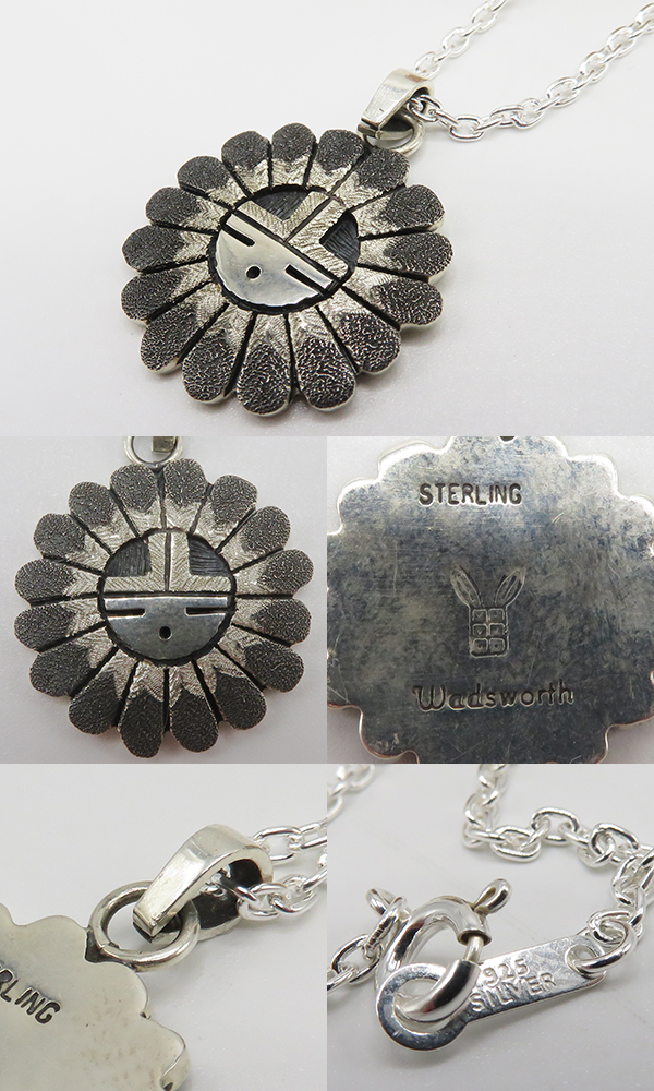 INDIAN JEWELRY ホピ族|オーバーレイ|SUN FACE|シルバー|ヘッド『Hopi