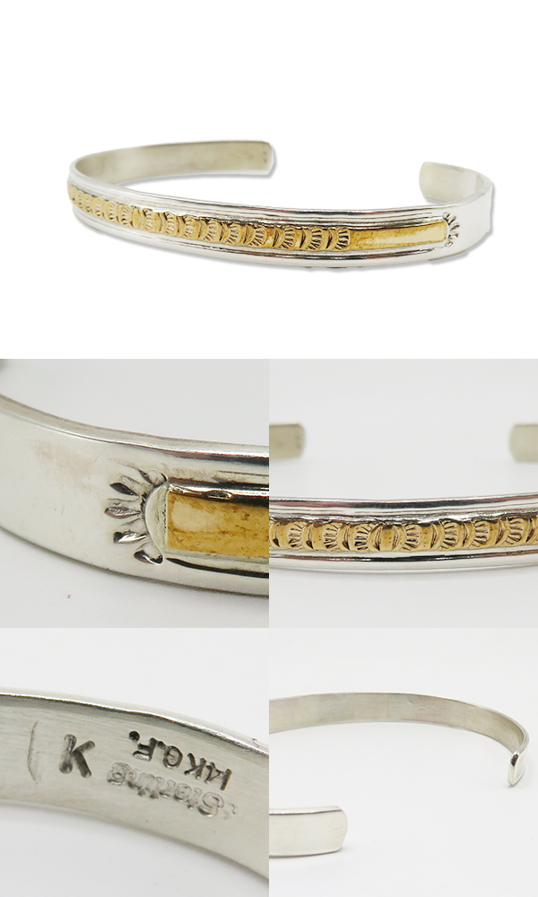 INDIAN JEWELRY ナバホ族|スタンプワーク|バングル『Navajo Stamped