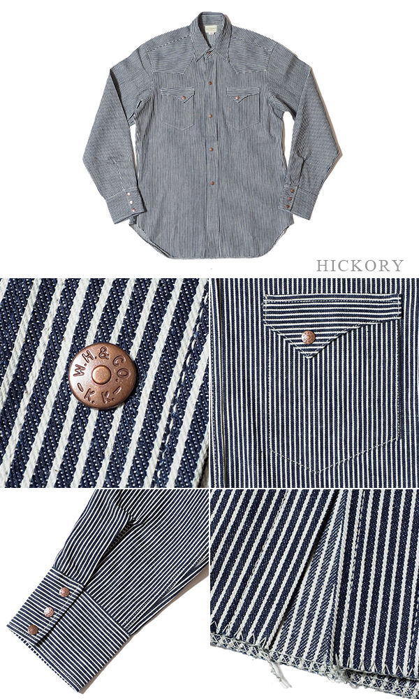 WAREHOUSE ウエアハウス 長袖|ショートホーンタイプ|デニム|ヒッコリー