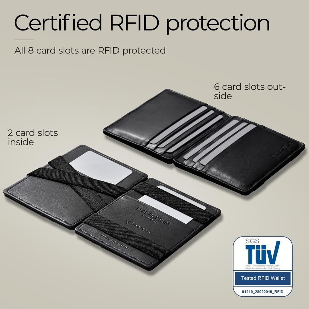 Flap Boy Slim Vegan magic wallet without coin pocket men – Jaimie