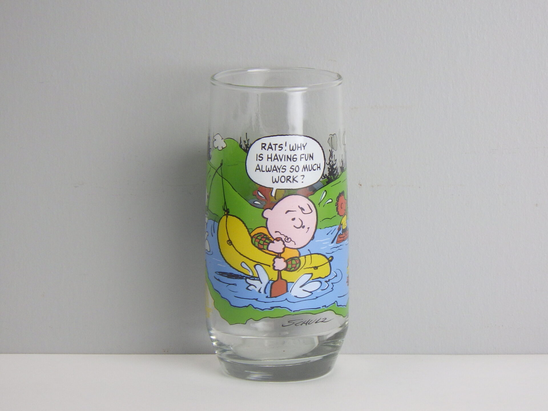 McDonald's” CAMP SNOOPY COLLECTION Vintage Glass マクドナルド