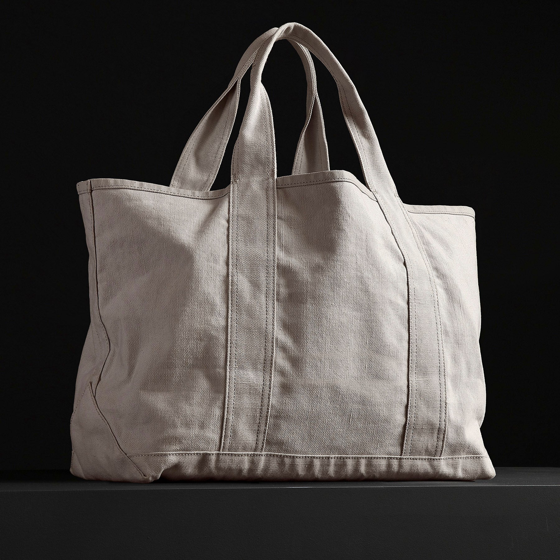 Large Canvas Tote - White | James Perse Los Angeles