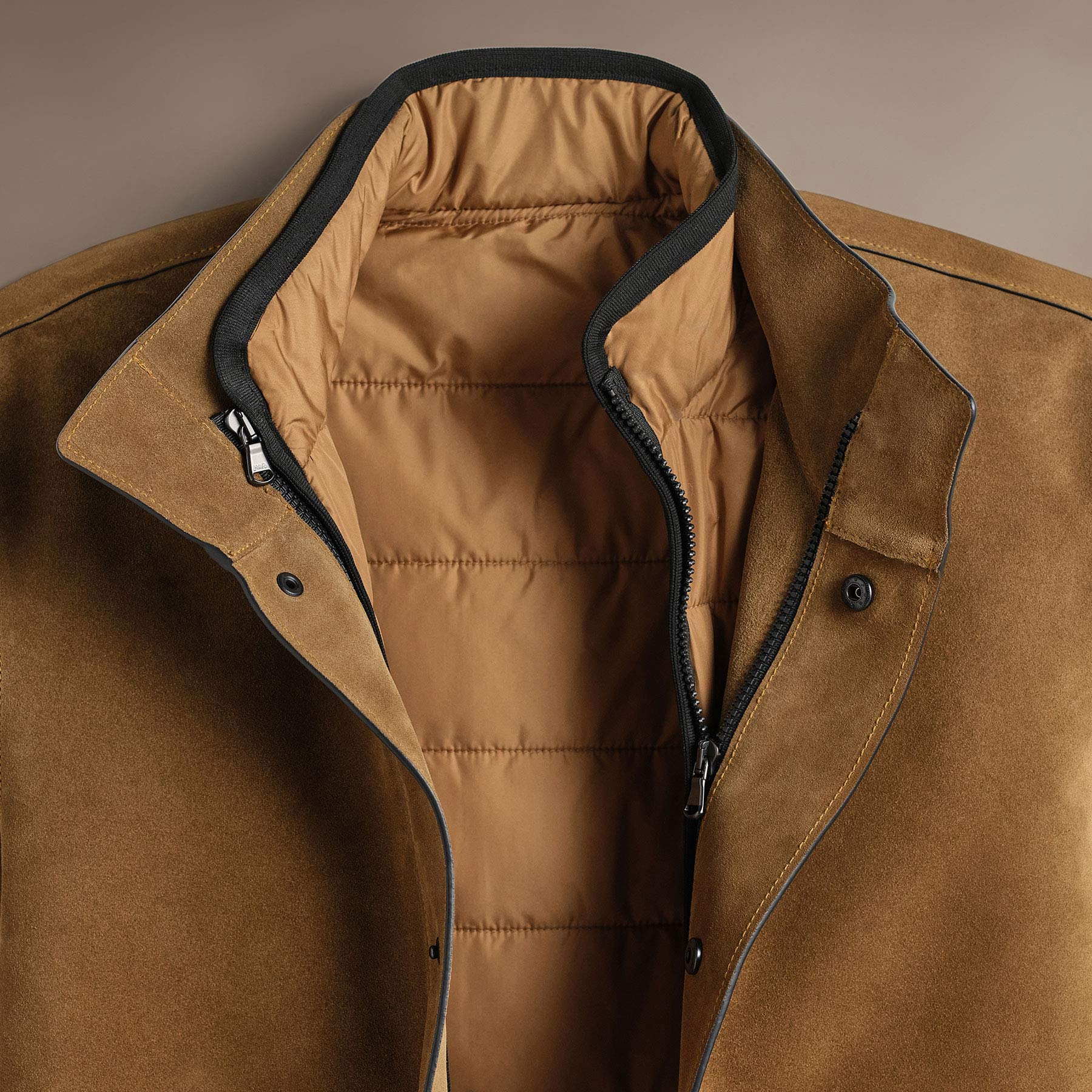 Suede Ranch Jacket - Tobacco | James Perse Los Angeles