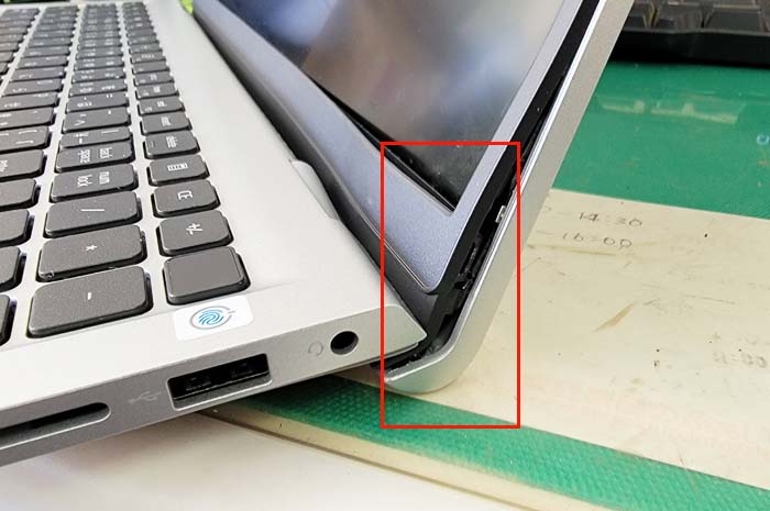DELL Inspiron15 3511 ヒンジ部分破損｜パソコン救急病院ジャムテック