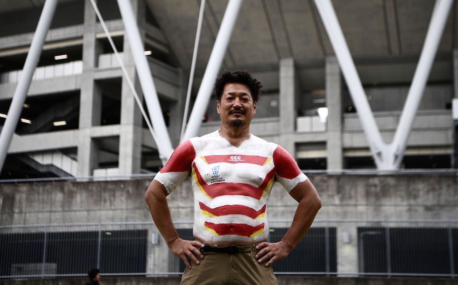 Rugby superfan 'Bak-san' becomes World Cup sensation with body