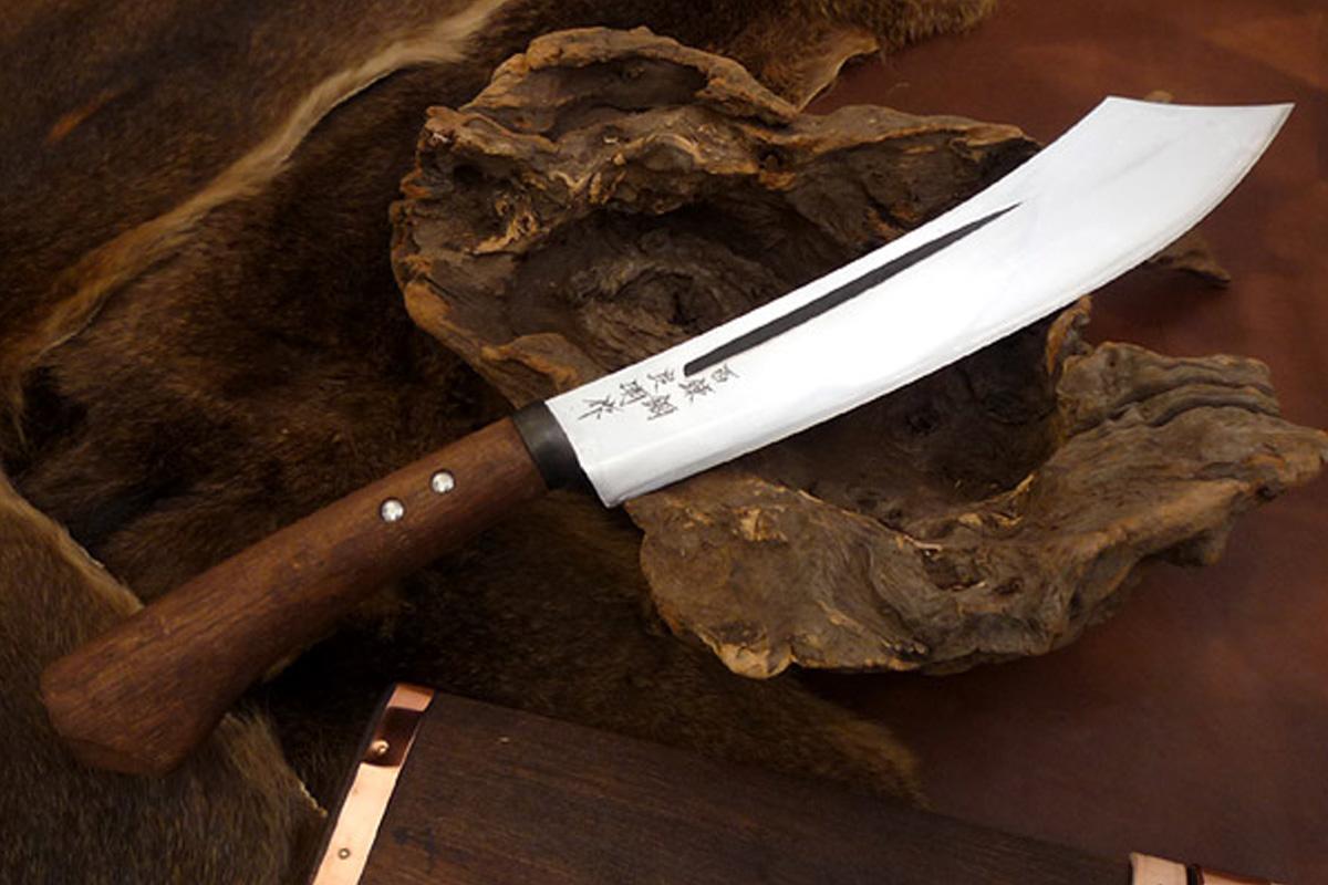 土居良明作 「青竜鉈」9寸・両刃 | 日本刃物総本店