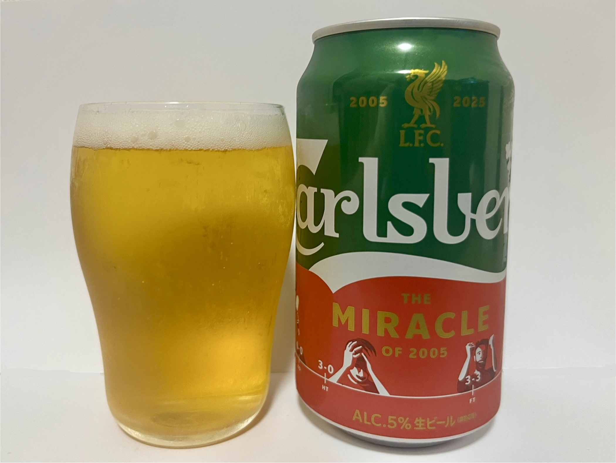 リヴァプール20年前の奇跡特別デザイン缶で今年の優勝にも祝杯を