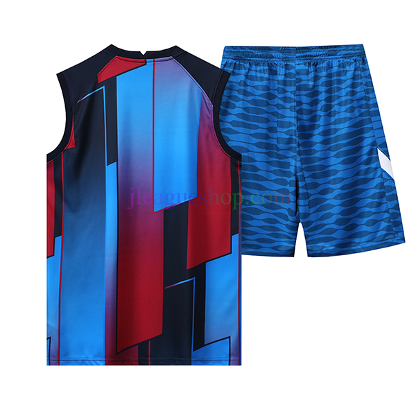 FCバルセロナノースリーブトレーニングスーツ2022/23青 - J League