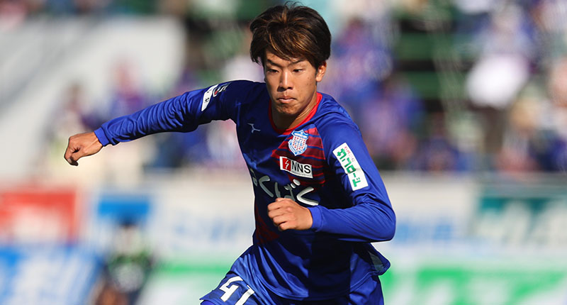 J2受賞者 ヴァンフォーレ甲府 MF41長谷川 元希：明治安田生命Jリーグ