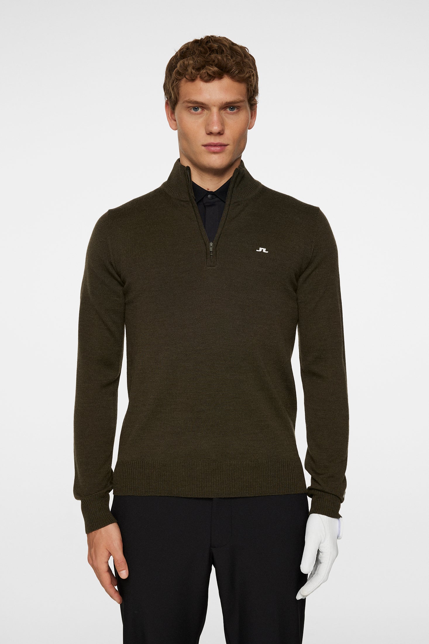 Kian Zipped Sweater / Forest Green – J.Lindeberg
