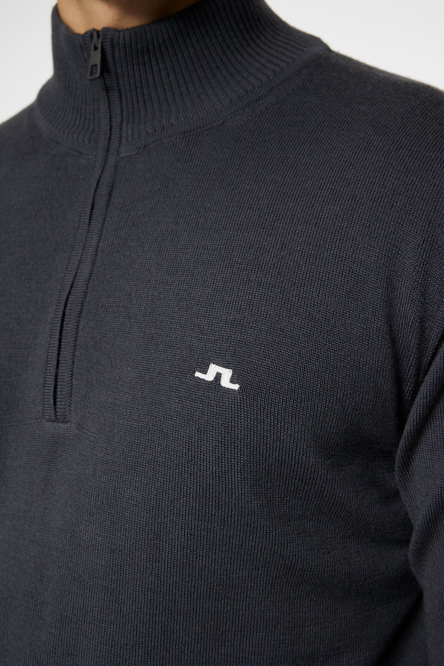 Kian Zipped Sweater / Asphalt – J.Lindeberg