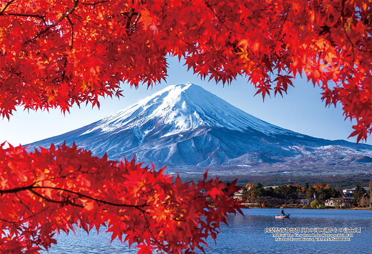 CUT-300-415 風景 山梨県南都留郡「秋の河口湖からの富士山」 300