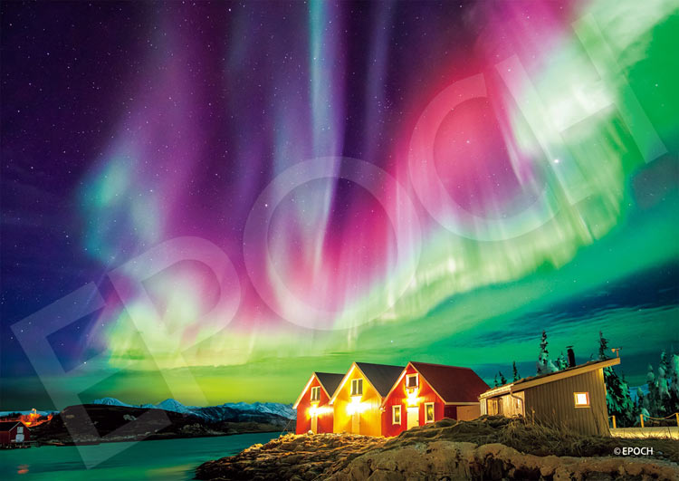 EPO-52-807 風景 オーロラ輝く夜空―ノルウェー 500ピース エポック社