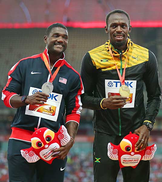 世界陸上北京大会の男子100メートルの…：「稲妻」ウサイン・ボルト