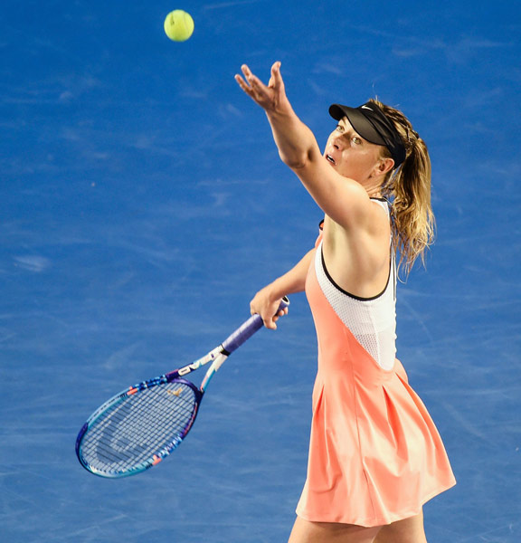 全豪オープン女子シングルス4回戦…：女子テニス マリア・シャラポワ