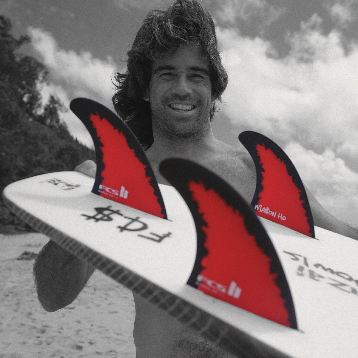 FCS II Mason Ho Code Red Tri Fin Set — Jungle Surf Store