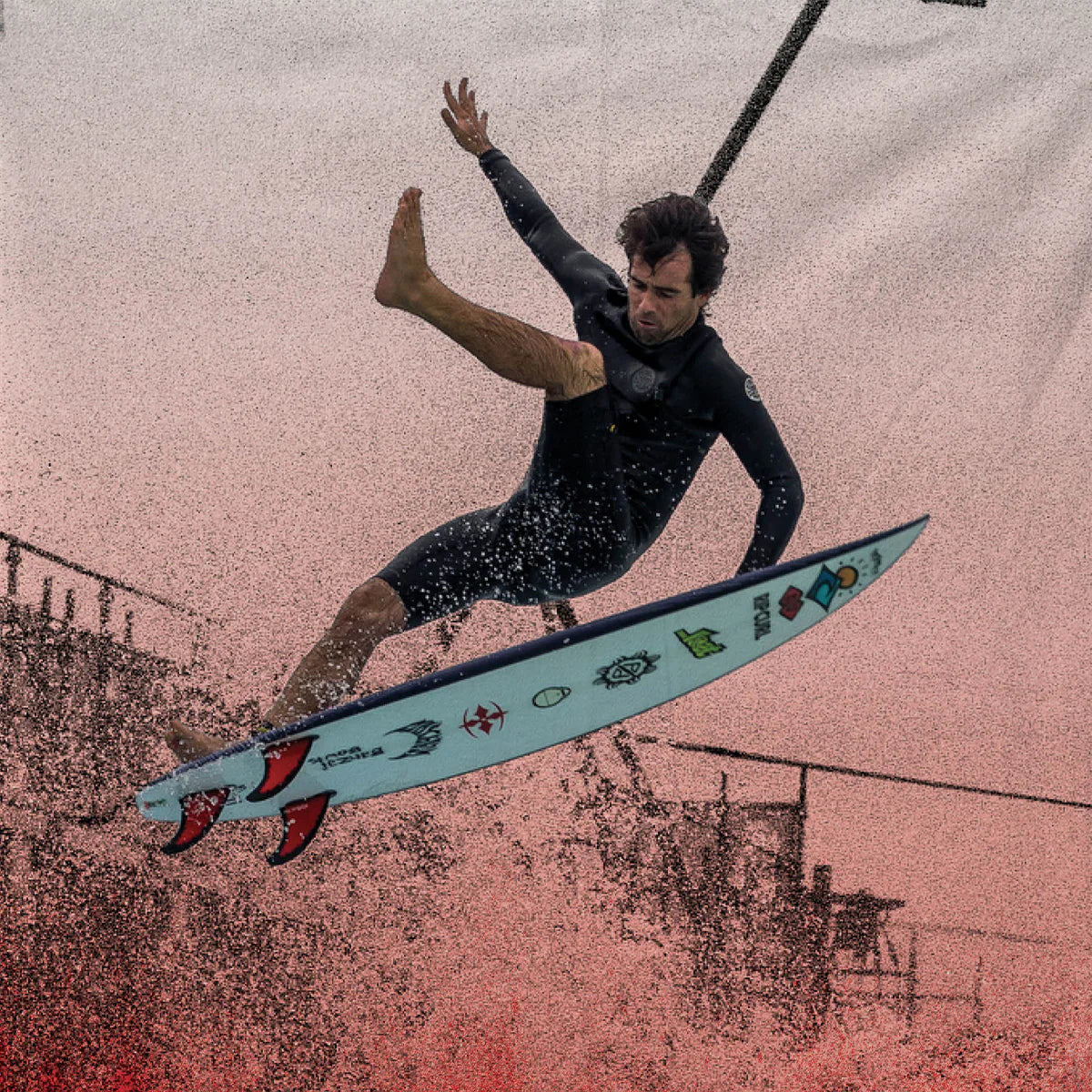 FCS II Mason Ho Code Red Tri Fin Set — Jungle Surf Store