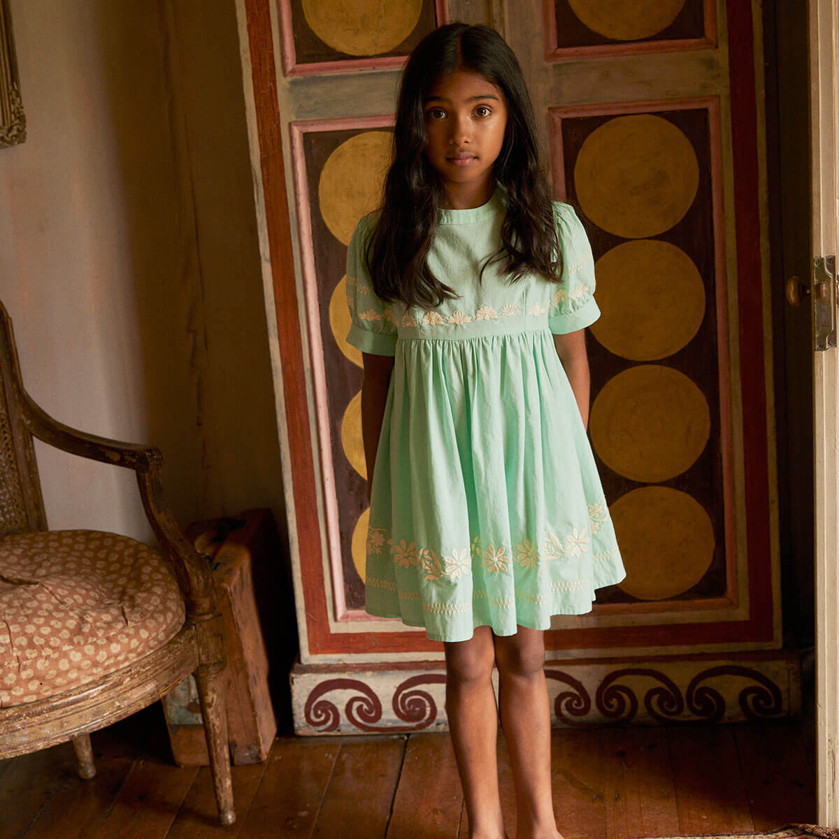 Mya Dress in Seaglass by Apolina – Junior Edition
