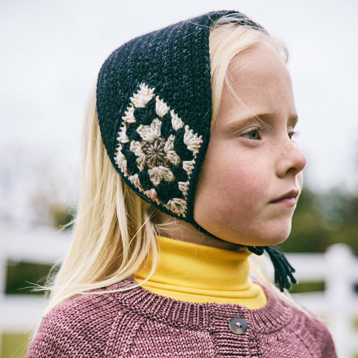 Crochet Headwarmer in Carbon by Misha & Puff – Junior Edition