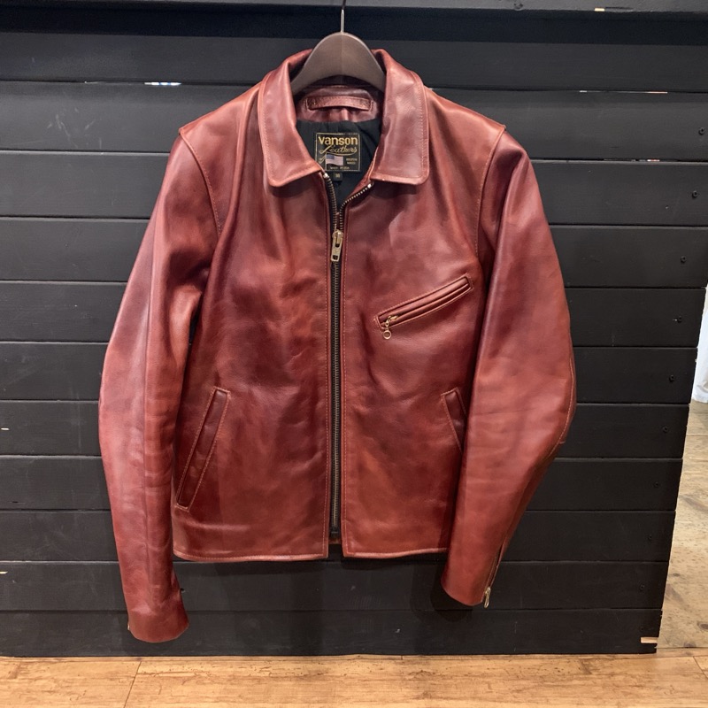 バンソン ホースハイド コメット シングルライダースジャケットが入荷