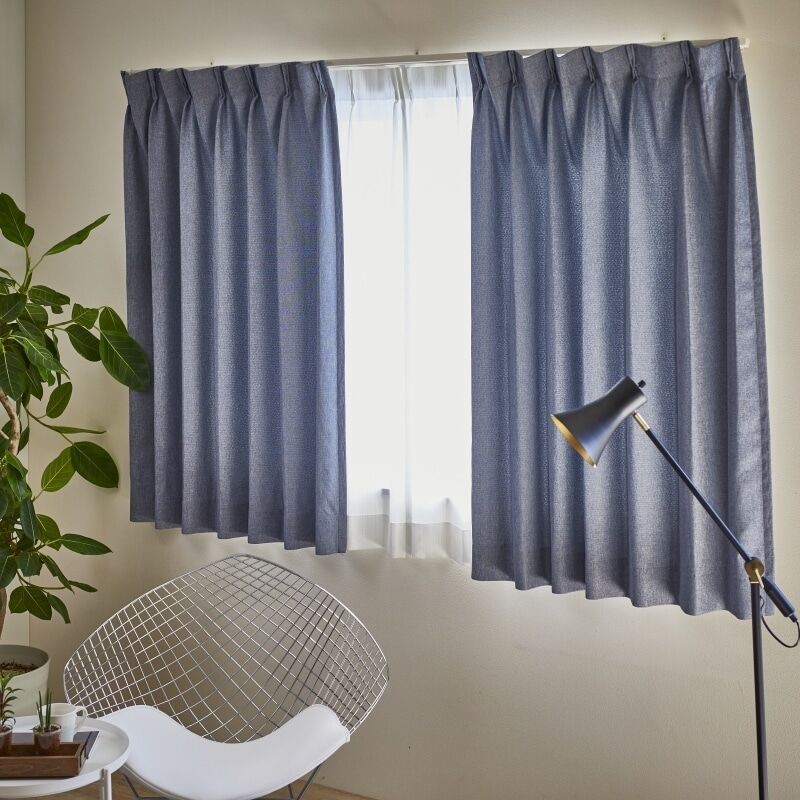 グレーンバッグ カーテン JC-46013 インディゴブルー ｜ジャストカーテン