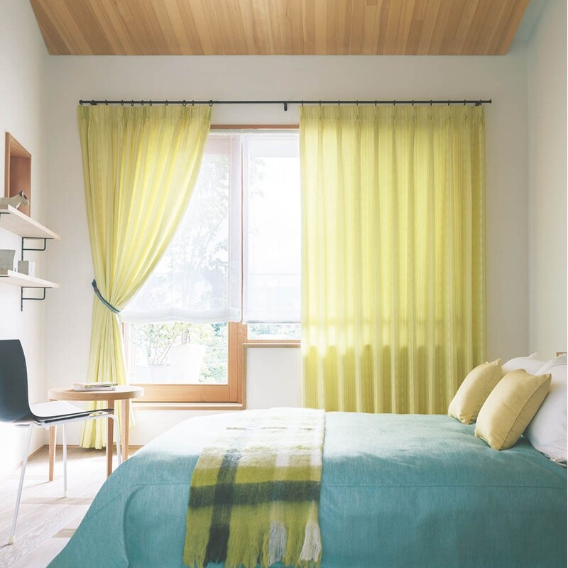 リーベ クッションカバー JC-52070 イエロー ｜ジャストカーテン