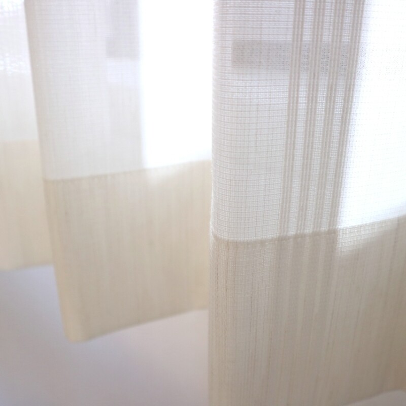 UVカット・遮熱】ショコラストライプ レースカーテン JD-68025 オフ